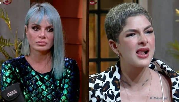 Valentina Francavilla e Lary Bottino trocaram farpas após a eliminação (Foto: Reprodução)
