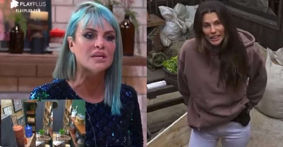 Valentina e Dayane em A Fazenda 13 (Foto: Reprodução)