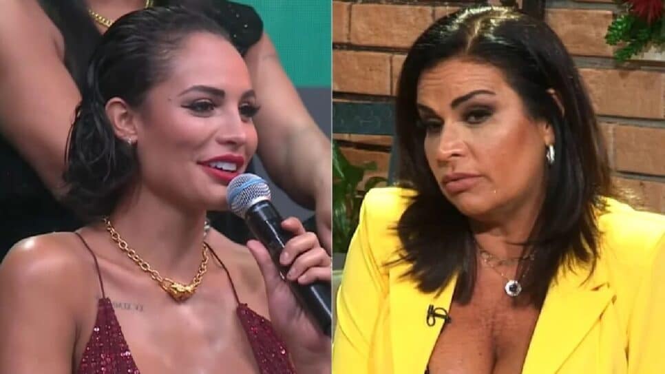 Solange Gomes e Aline Mineiro em A Fazenda (Foto: Reprodução)