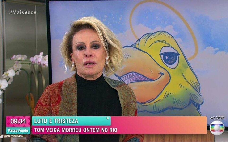 Ana Maria Braga na época da morte do Tom Veiga, que fazia o Louro José (Foto: Reprodução)