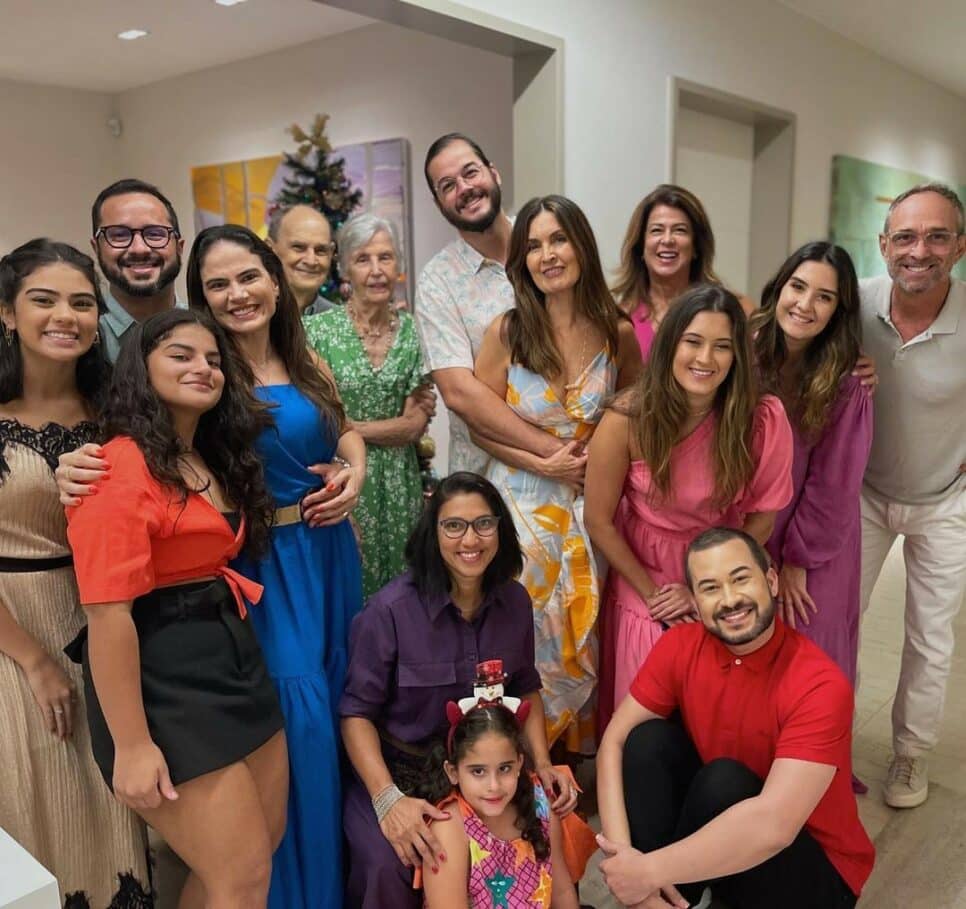 O Natal de Fátima Bernardes e Túlio Gadelha (Foto: Reprodução Instagram)