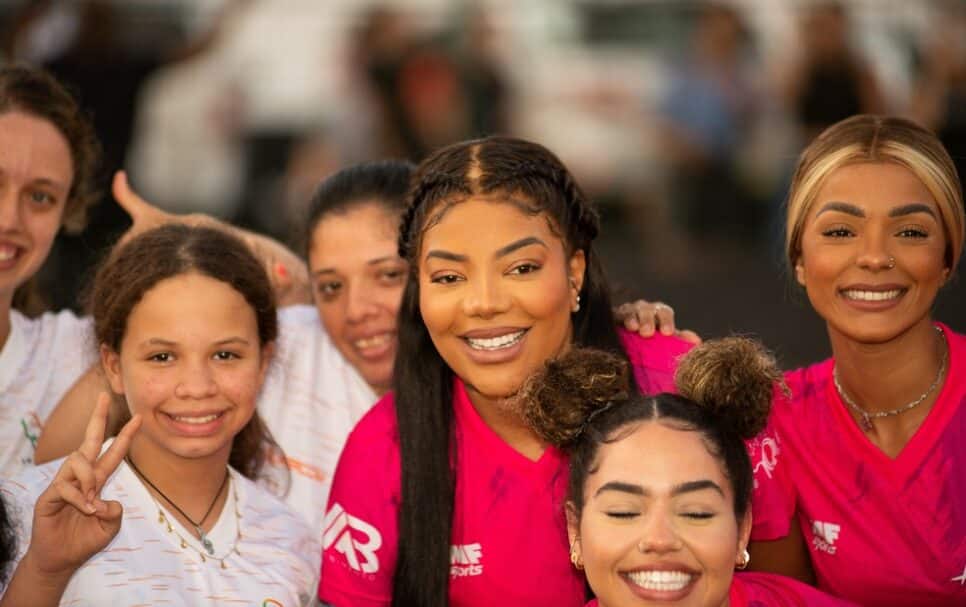 Ludmilla promove jogo em Riberão Preto (Foto: Reprodução)