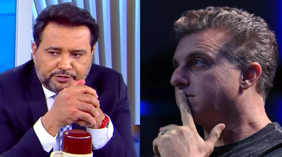 Apresentador Geraldo Luís e Luciano Huck (Foto: Reprodução)