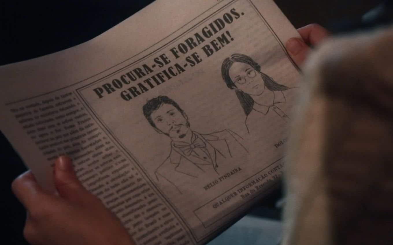 Nos Tempos do Imperador: Tonico vai atrás de Nélio e Dolores e oferece recompensa (Reprodução/Globo)