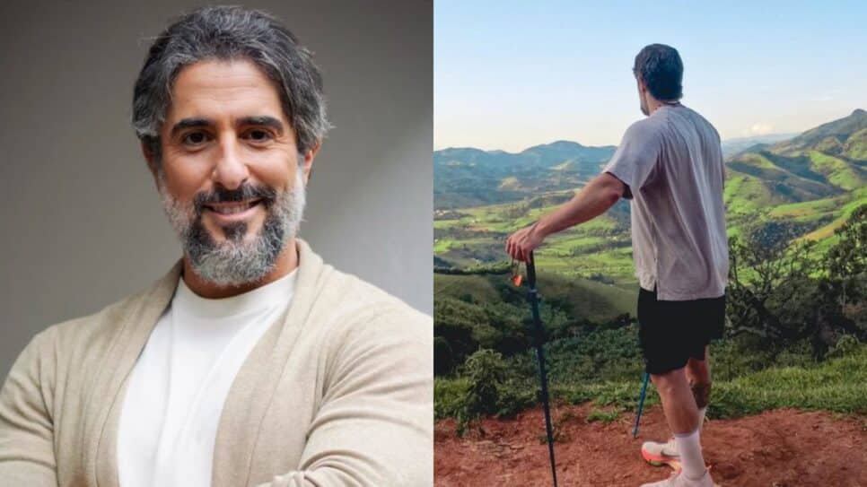 Para pagar promessa, Marcos Mion caminha 110 km até Aparecida (Reprodução)