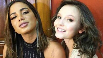 Anitta beija affair de Larissa Manoela (Foto: Reprodução)