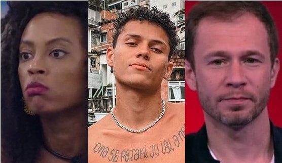 Lumena, Danrley e Tiago Leifert (Foto: Reprodução)