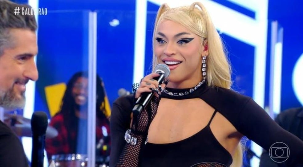 Pabllo Vittar no Caldeirão (Foto: Reprodução)