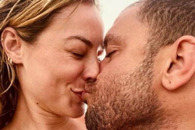 Paolla Oliveira começa a semana de Natal com um beijão em Diogo Nogueira (Foto: Reprodução)