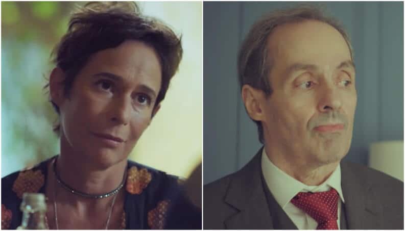  Túlio (Daniel Dantas).e Rebeca (Andrea Beltrão) em Um Lugar ao Sol (Reprodução/TV Globo).