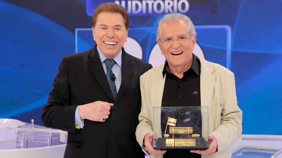 Silvio Santos e Carlos Alberto (Foto: Reprodução)