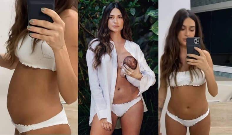 Thaila Ayala exibe barriga 20 dias após dar à luz (Foto: Reprodução)