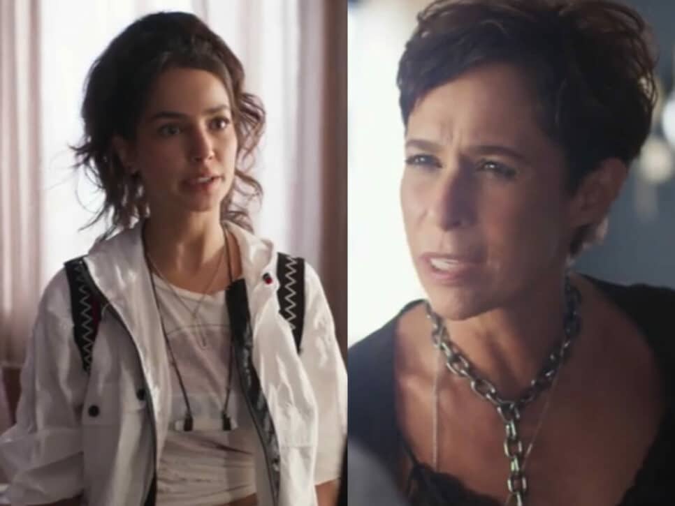 Cecília (Fernanda Marques) e Rebeca (Andréa Beltrão) em Um Lugar ao Sol (Reprodução/Globo)