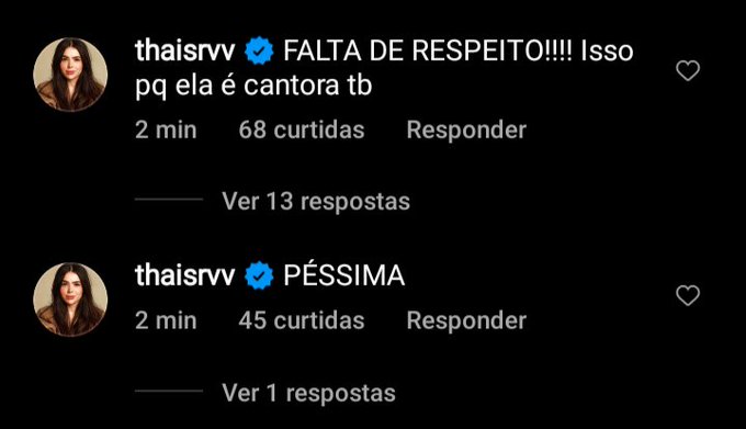 Esposa de Ferrugem, Thais detona Naiara Azevedo (Foto: Reprodução)