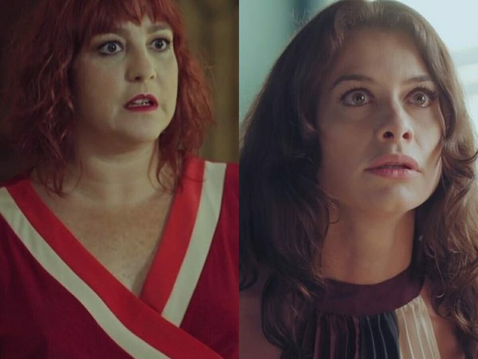 Nicole (Ana Baird) e Bárbara (Alinne Moraes) de Um Lugar ao Sol (Reprodução - TV Globo)
