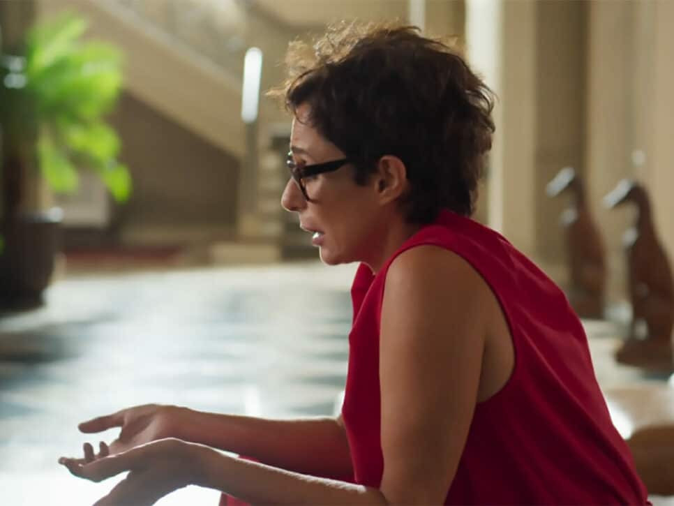 Rebeca (Andrea Beltrão) em Um Lugar ao Sol (Reprodução/Globo)