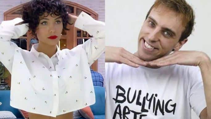 Aline Mineiro e Leo Lins (Foto: Reprodução)