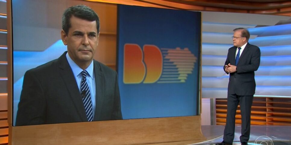 Chico Pinheiro conversa com jornalista no Bom Dia Brasil (Foto: Reprodução)