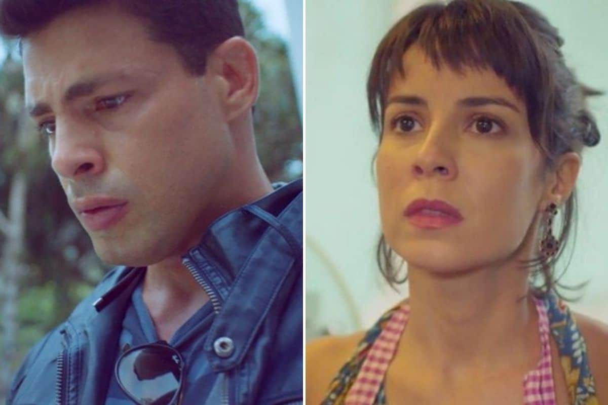 Lara (Andréia Horta) e Christian (Cauã Reymond) em Um Lugar ao Sol (Reprodução/Globo)