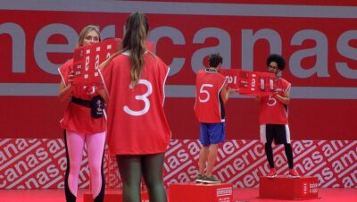 Laís e Bárbara vencem a prova de imunidade (Foto: Reprodução)