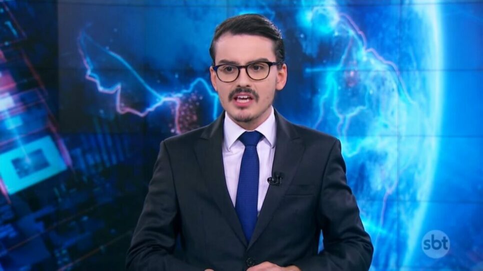 Dudu Camargo quebrou protocolo em rede nacional (Foto: Reprodução)