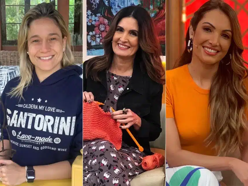 Apresentadoras da Globo, Fernanda Gentil, Fátima Bernardes e Patrícia Poeta (Foto: Reprodução)