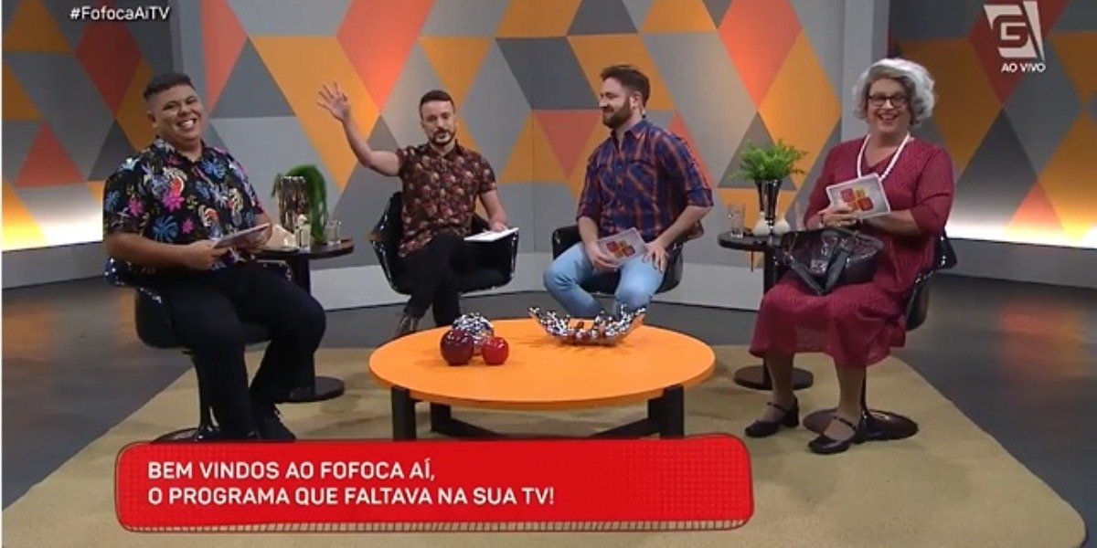 Apresentadores do Fofoca Aí, da TV Gazeta (Foto: Reprodução) 