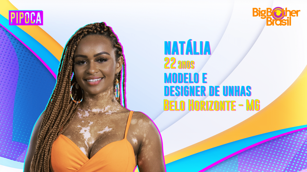 BBB22: Natália é modelo e enfrenta o vitiligo desde muito nova