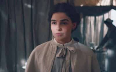 Pilar é capturada por soldados durante a guerra na trama das seis da Globo (Foto: Reprodução)