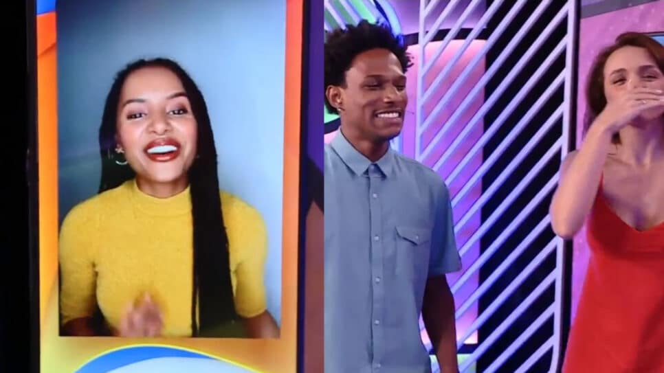 Vencedora do BBB 18, Gleici Damasceno dá em cima de Rhudson no Rede BBB (Foto: Reprodução)