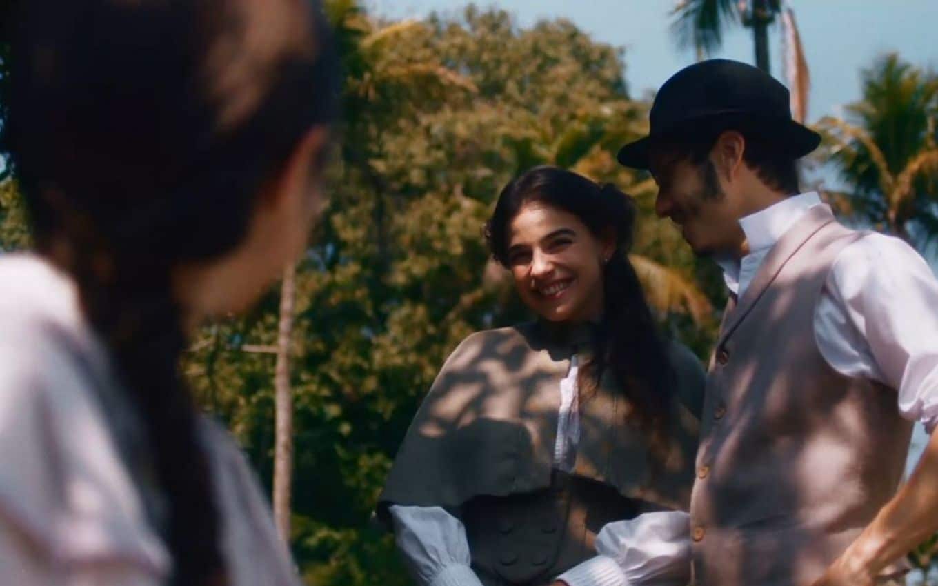 Nos Tempos do Imperador: Pilar cai no choro ao reencontrar Dolores grávida (Reprodução)