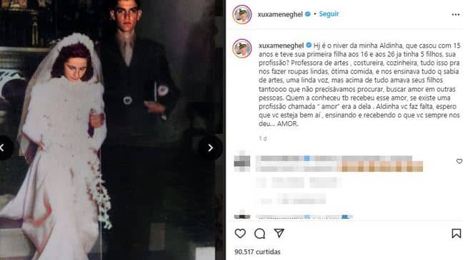 Xuxa faz homenagem emocionante para a mãe (Foto: Reprodução)