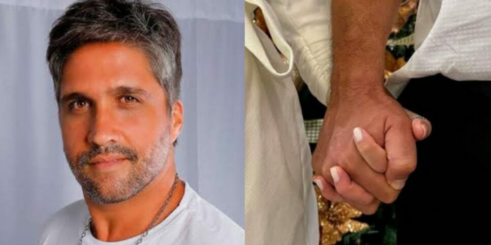 Discreto, Leo Chaves apareceu ao lado de grande amor na cama (Foto: Reprodução)