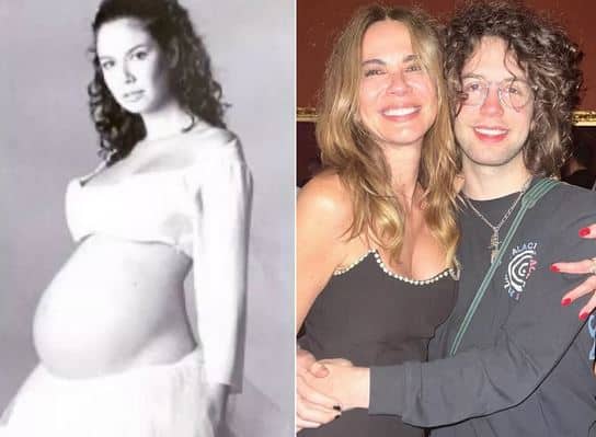Luciana Gimenez relembra a gravidez de Lucas Jagger (Foto: Reprodução)
