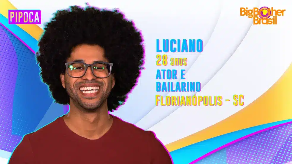 Luciano, o primeiro eliminado do BBB 22 (Reprodução/Globo)