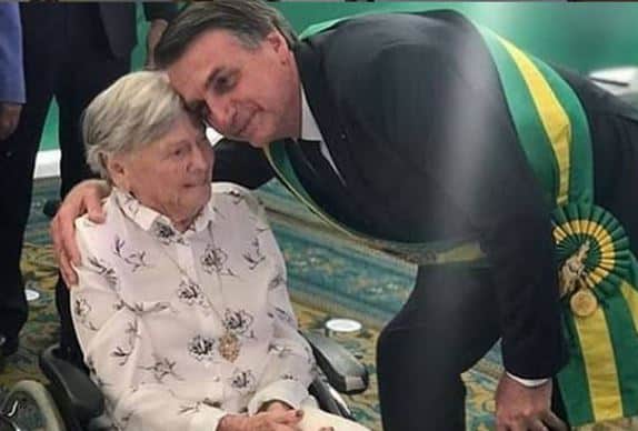 Morre mãe do presidente Jair Bolsonaro 94 anos (Foto: Reprodução)
