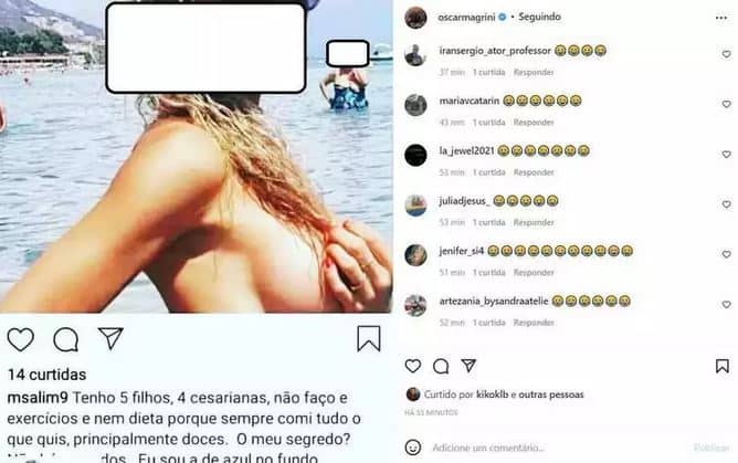 Postagem feita por Oscar Magrini em seu perfil do Instagram (Foto: Reprodução)