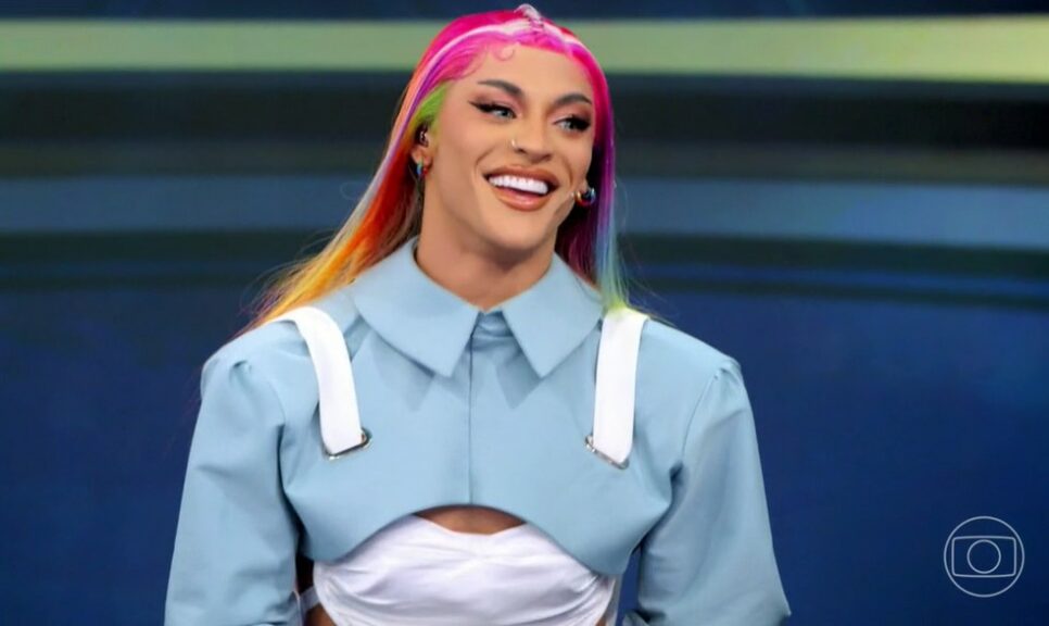 Pabllo Vittar no Domingão com Huck (Foto: Reprodução)