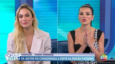 Sarah Andrade, ex-BBB 21, participa do Fofocalizando no SBT (Foto: Reprodução)