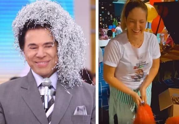 Silvio Santos envia pompons para torcida de Tiago Abravanel no BBB22 da Globo (Foto: Reprodução)