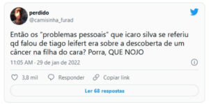 Web se comovou com o relato de Leifert sobre a sua filha (Foto: Reprodução / Twitter)