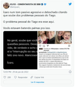 Ícaro Silva foi criticado pelos internautas (Foto: Reprodução / Twitter)