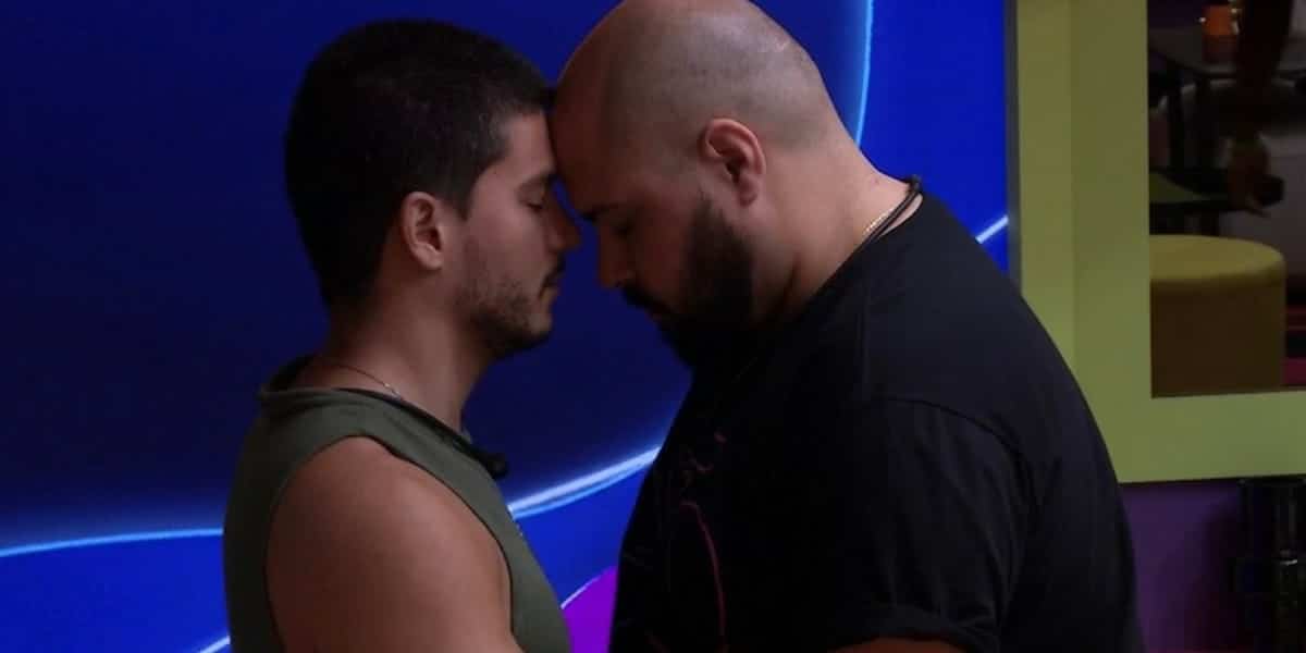 Arthur e Tiago no BBB22 (Foto: Reprodução)