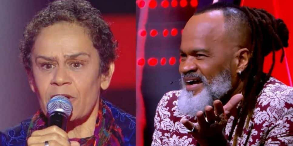 Carlinhos Brown não vira a cadeira para ex-parceira musical (Foto: Reprodução)
