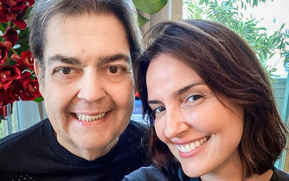 Faustão e a esposa, Luciana Cardoso (Foto: Reprodução)