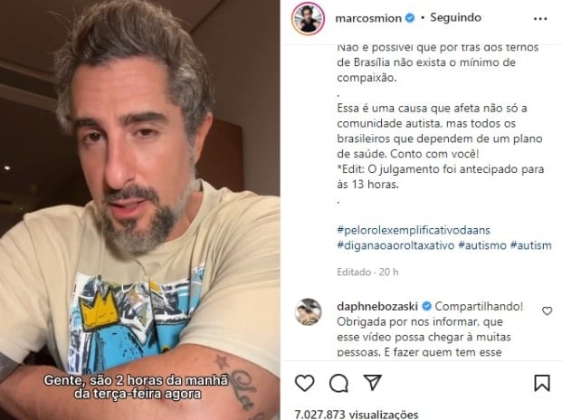 Post compartilhado por Marcos Mion no Instagram (Foto: Reprodução/Instagram)