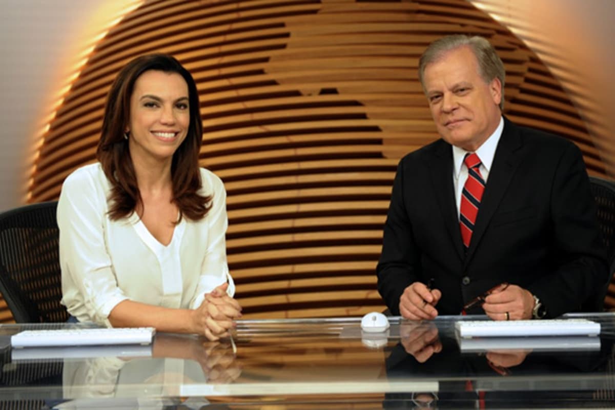 e Chico Pinheiro no Bom Dia Brasil (Foto: Reprodução)