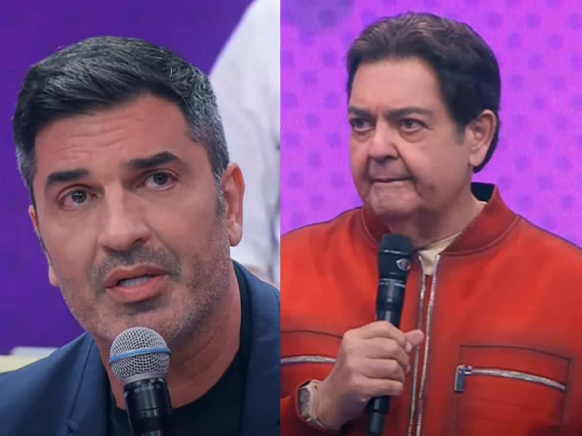 Apresentador da Record, Edu Guedes fala sobre Faustão no programa da Band (Foto: Reprodução)