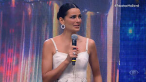 Fernanda Motta falou da luta contra o câncer de mama no Faustão na Band (Foto: Reprodução / Internet)