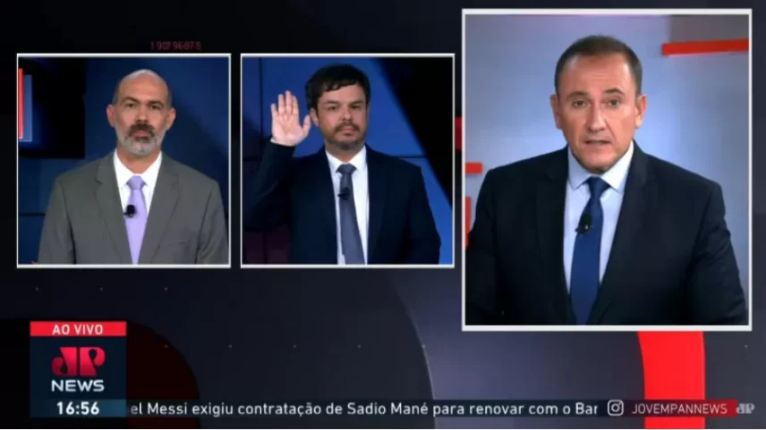 Gesto de Adrilles Jorge foi interpretado como saudação nazista (Foto: Reprodução)